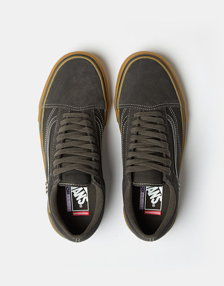 Vans Skate Old Skool Shoes - Faded Black/Gum