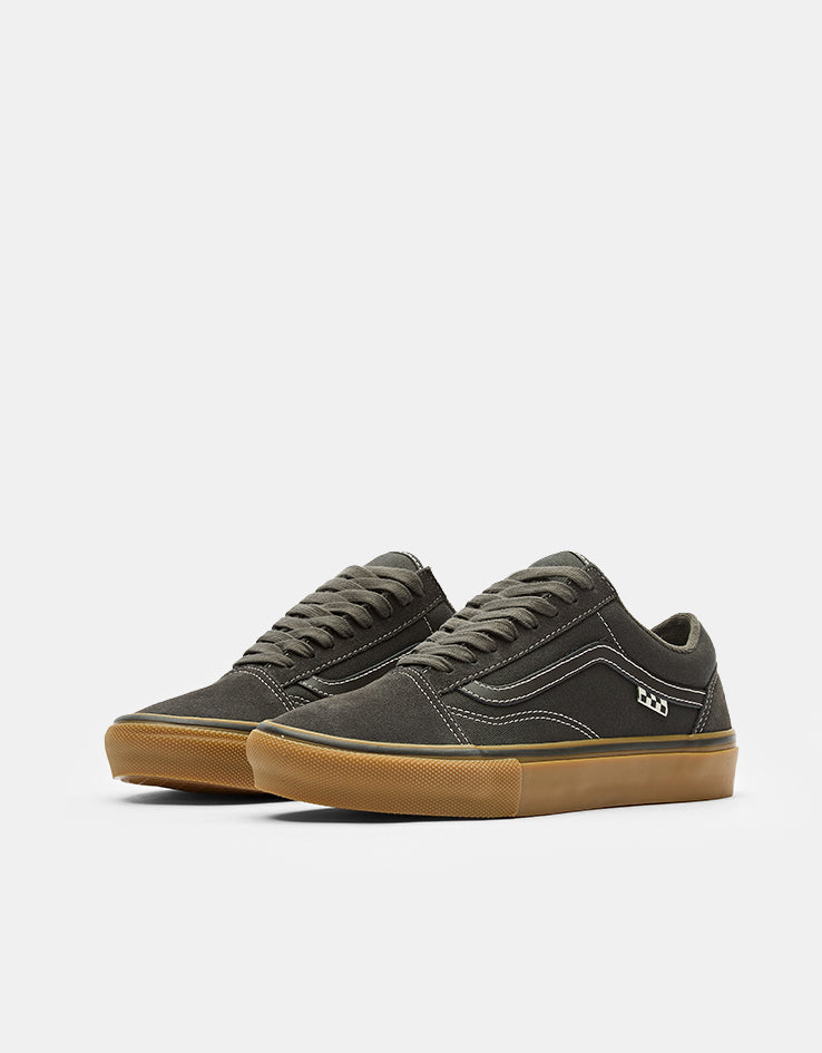 Vans Skate Old Skool Shoes - Faded Black/Gum