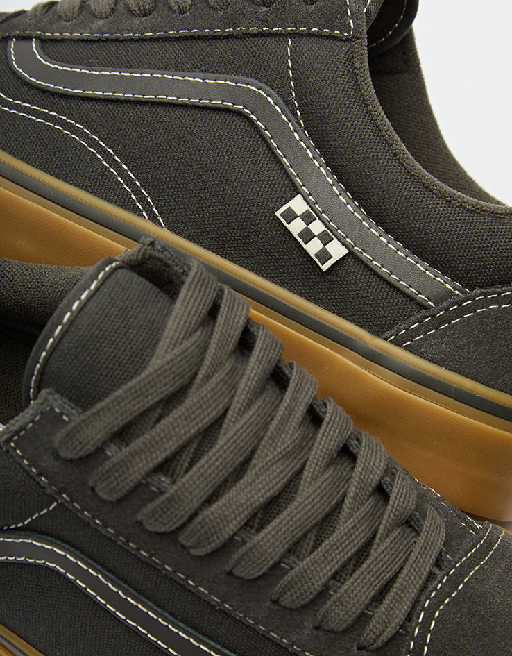 Vans Skate Old Skool Shoes - Faded Black/Gum