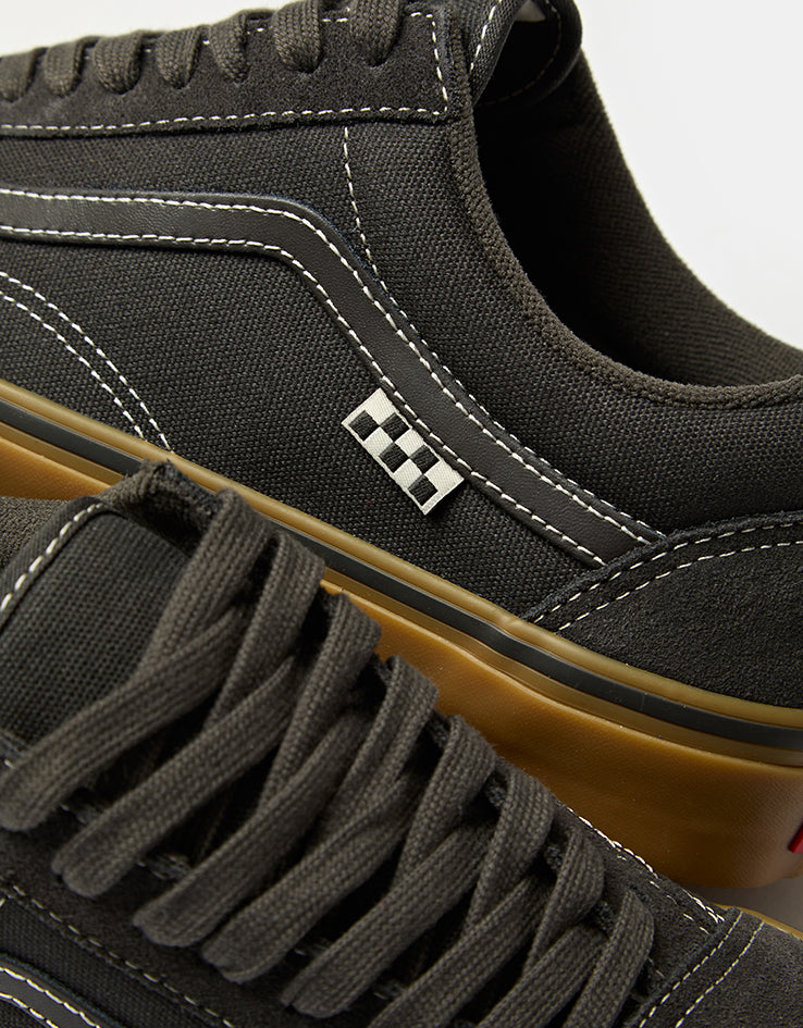 Vans Skate Old Skool Shoes - Faded Black/Gum