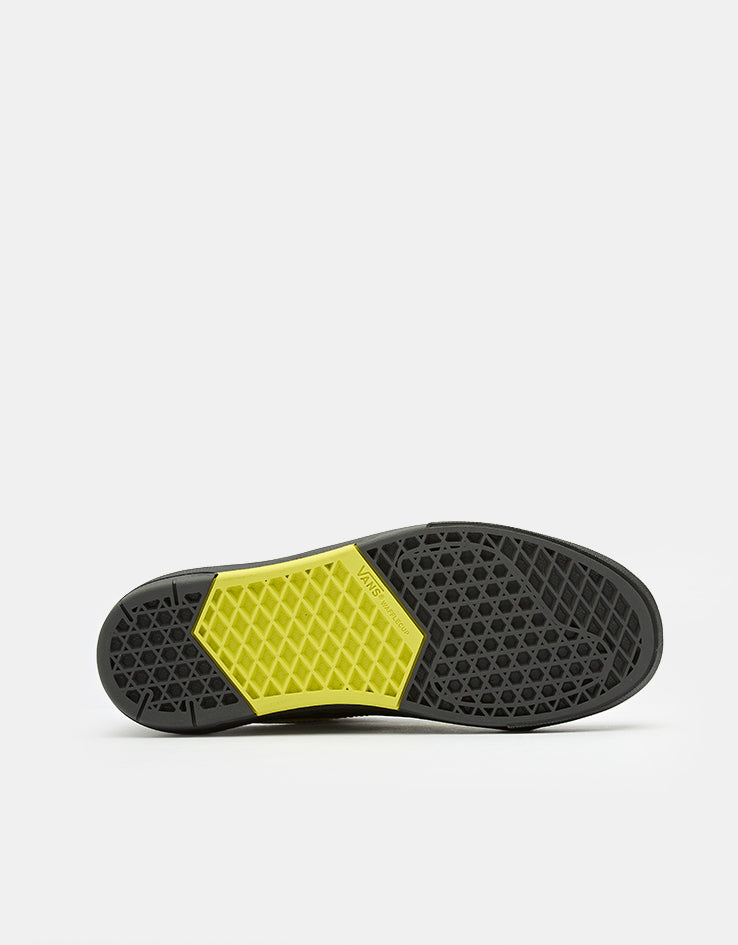 Vans Skate Old Skool Wafflecup Shoes - Reflective Black/Lime