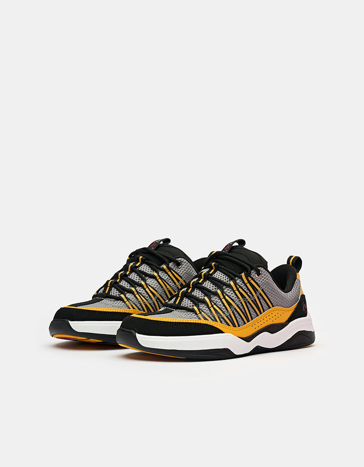 éS Imprint Skate Shoes - Black/Yellow