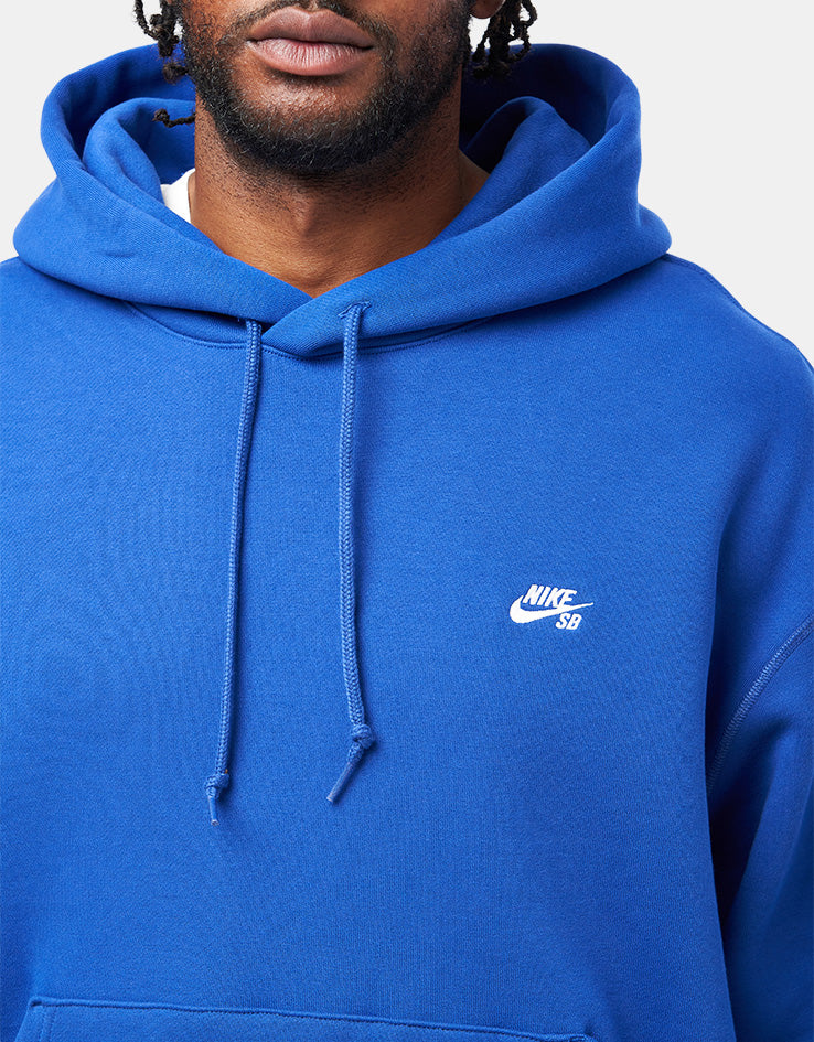 Nike SB Essential Logo Pullover Hoodie - Old Royal/White