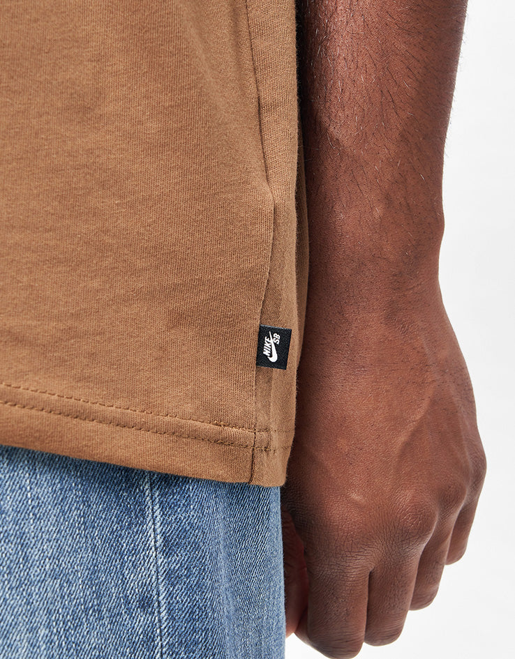 Nike SB Phone T-Shirt - Mosswood Brown