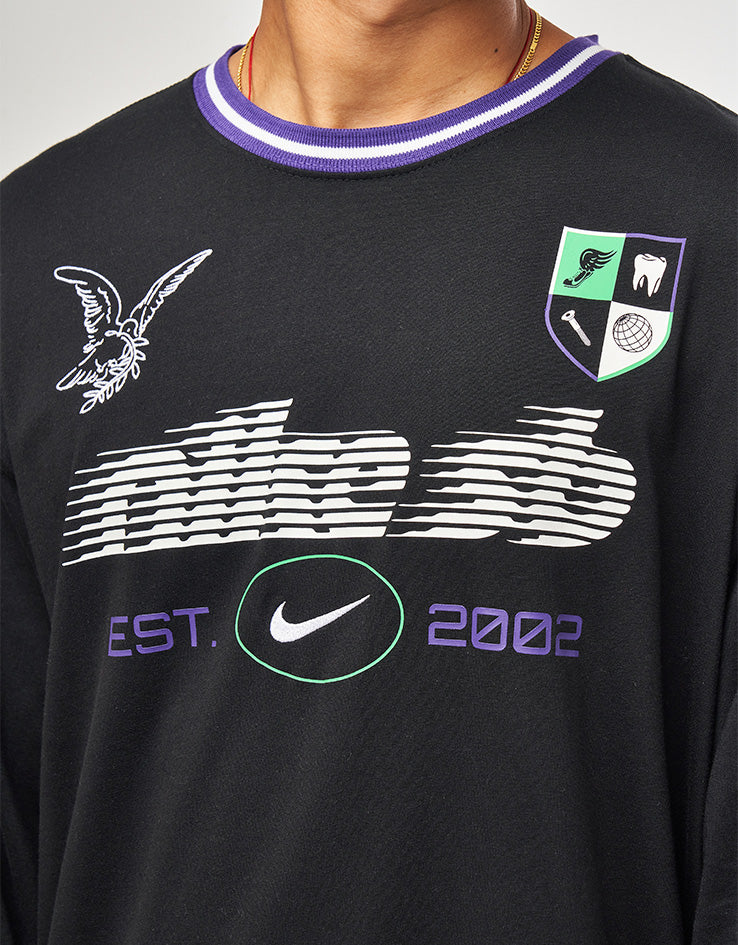 Nike SB L/S Rugby Shirt - Black