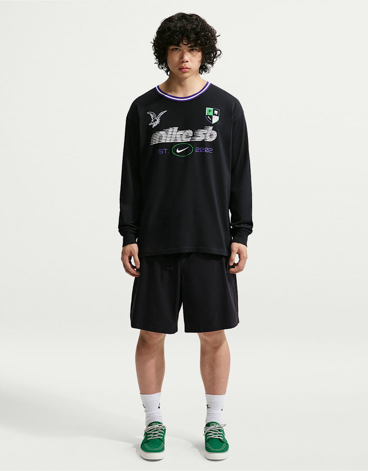 Nike SB L/S Rugby Shirt - Black