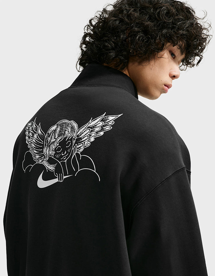Nike SB Half Zip FLC Crew - Black