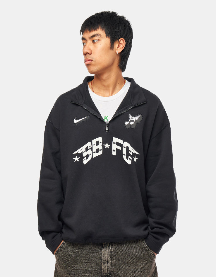 Nike SB 'FC Pack' Half Zip Crew - Black