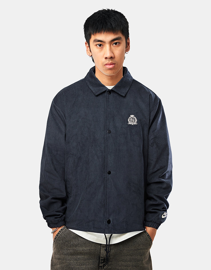 Nike Corduroy Coaches Jacket - Black/Sanddrift