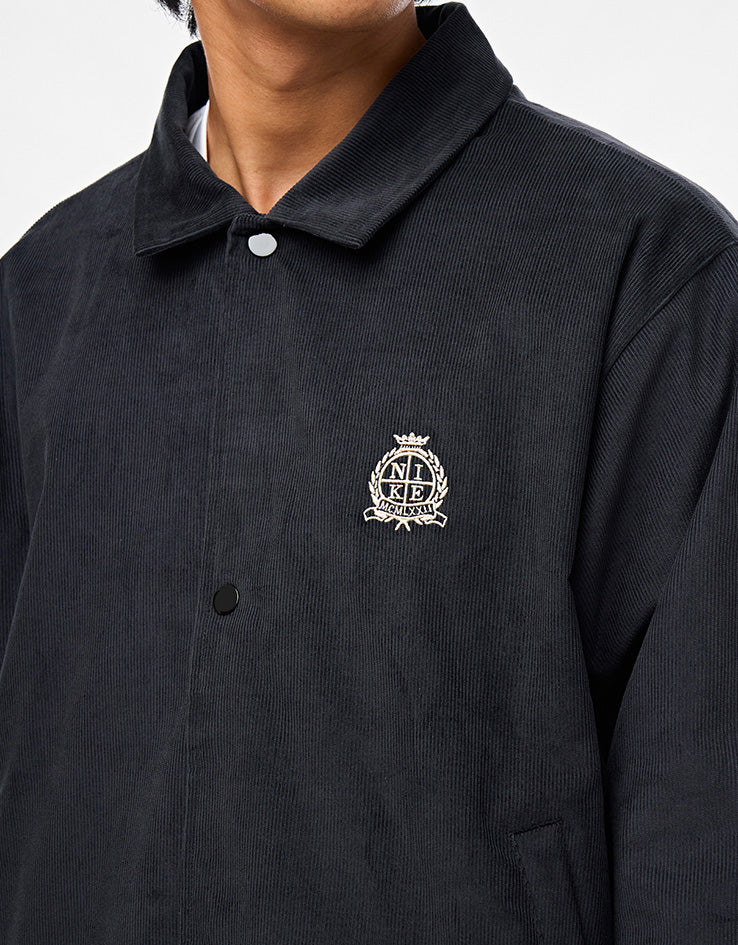 Nike Corduroy Coaches Jacket - Black/Sanddrift