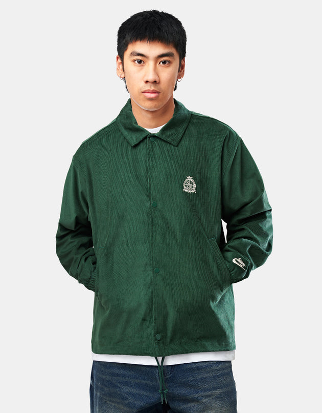 Nike Corduroy Coaches Jacket - Fir/Sanddrift