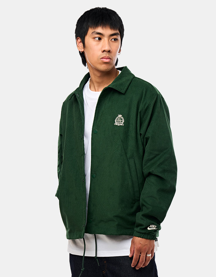 Nike Corduroy Coaches Jacket - Fir/Sanddrift