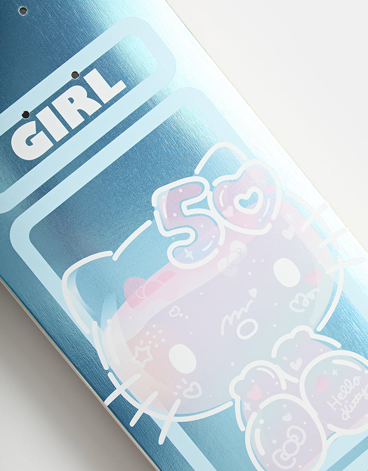 Girl x Sanrio Bennett Hello Kitty 50th Anniversary G080 Skateboard Deck - 8"
