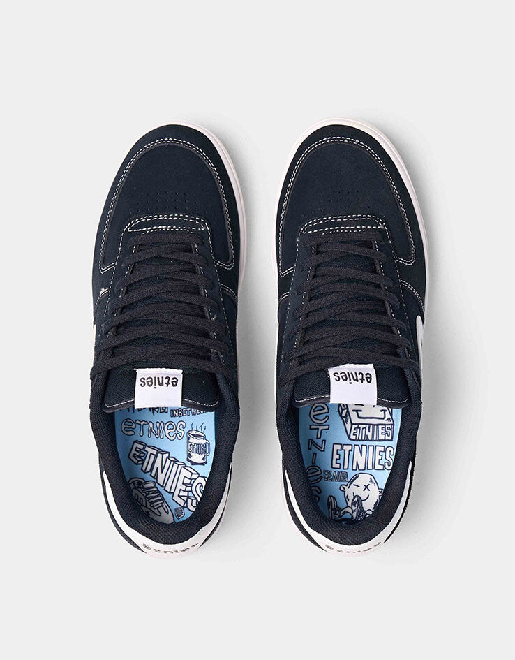 etnies x Fos Emerson Skate Shoes - Navy/White
