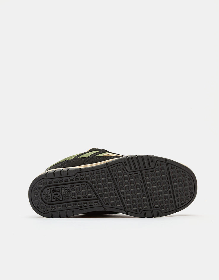 DC Stag Skate Shoes - Black/Tan/Olive
