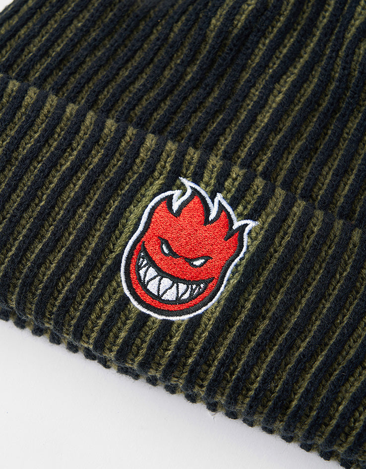 Spitfire Bighead Fill Beanie - Olive/Black/Red
