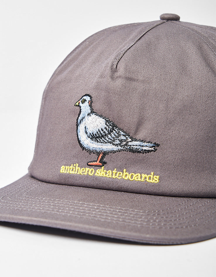 Anti Hero Lil Pigeon Snapback Cap - Grey/Yellow