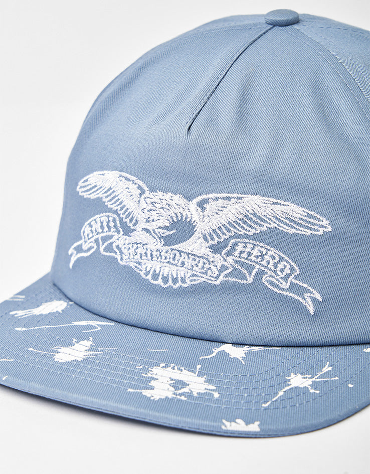 Anti Hero Damn You Basic Eagle Snapback Cap - Blue/White