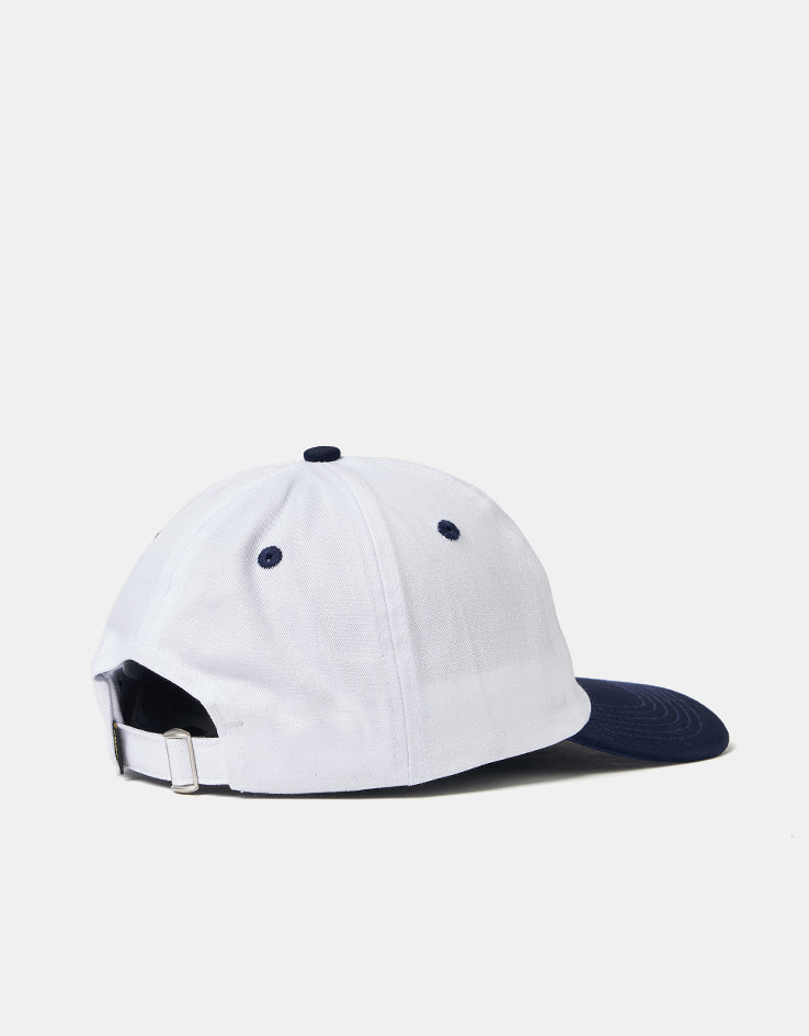 Krooked Sun Heart Strapback Cap - White/Navy