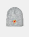 Krooked Sun Heart Beanie - Heather Grey