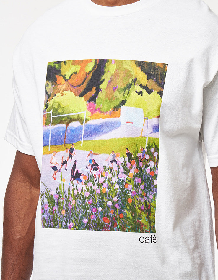 Skateboard Café Courts T-Shirt - White