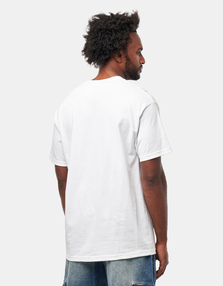 Skateboard Café Keyboard T-Shirt - White
