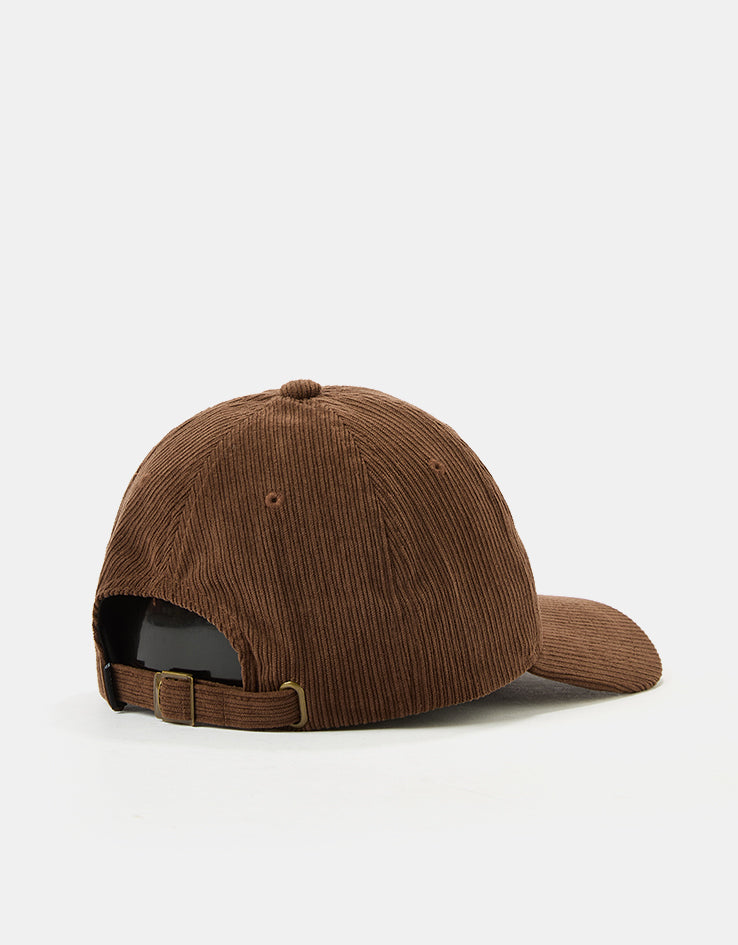 HUF Prism Triple Triangle Cord 6 Panel Curved Visor Cap - Dark Brown