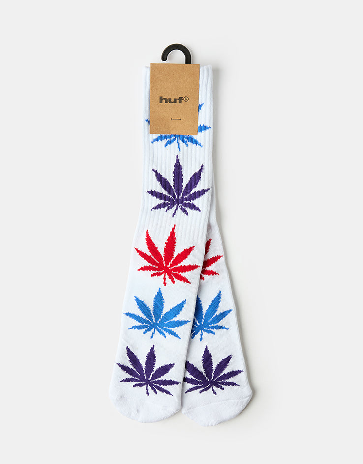 HUF Plantlife Repeat Crew Socks - White