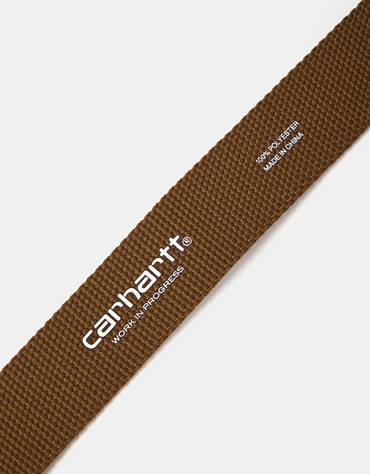 Carhartt WIP Chrome Clip Web Belt - WIP H Brown