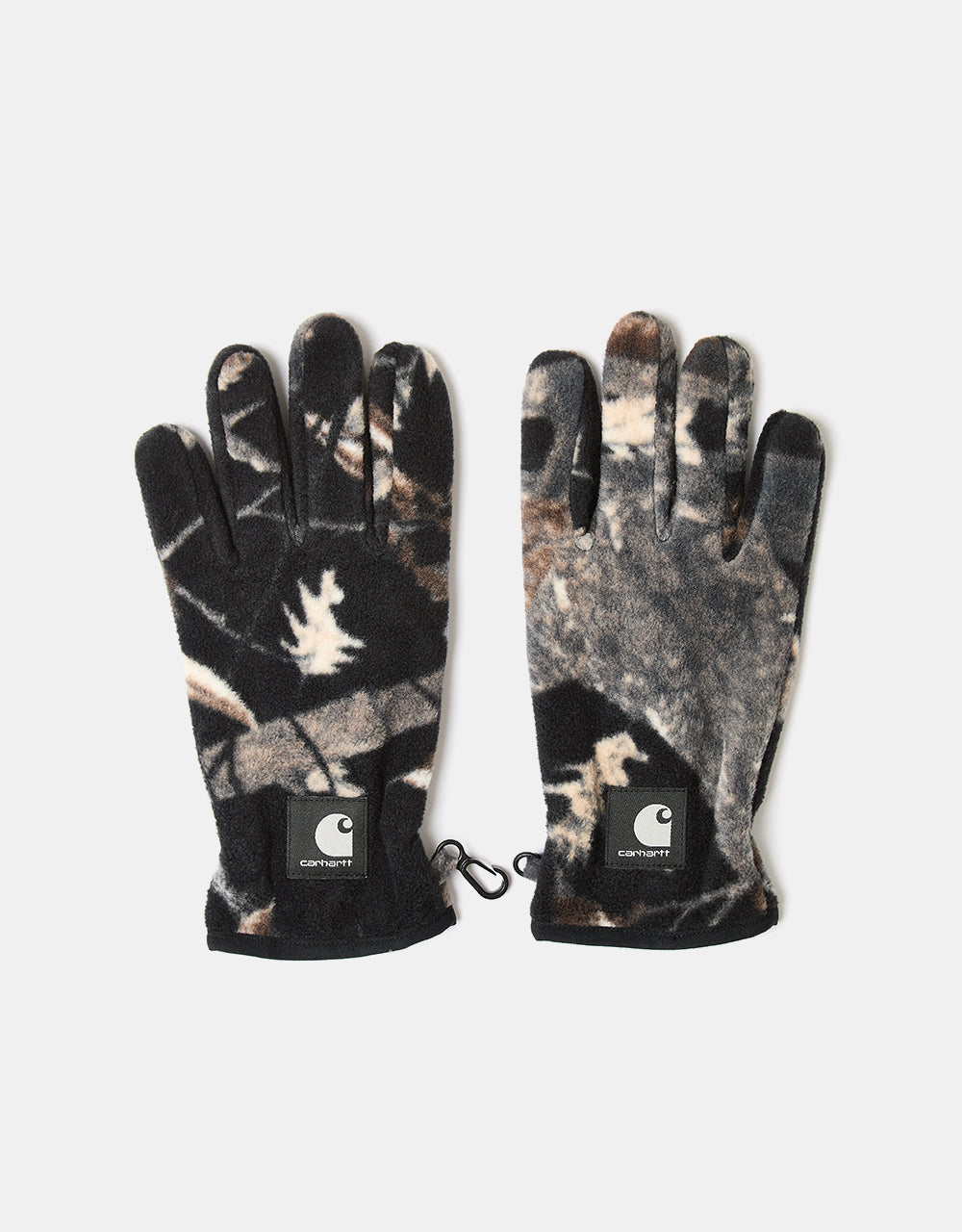 Carhartt WIP Blevin Gloves - Camo Feather Tree/Black