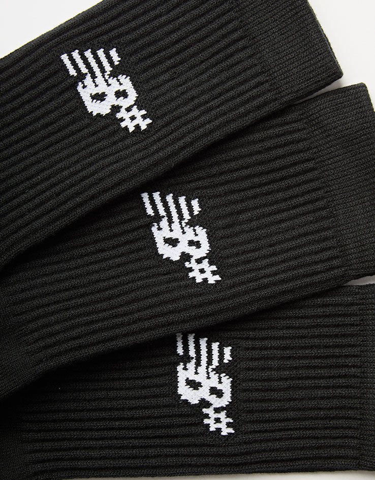 New Balance Numeric Active 3 Pack Crew Socks - Black