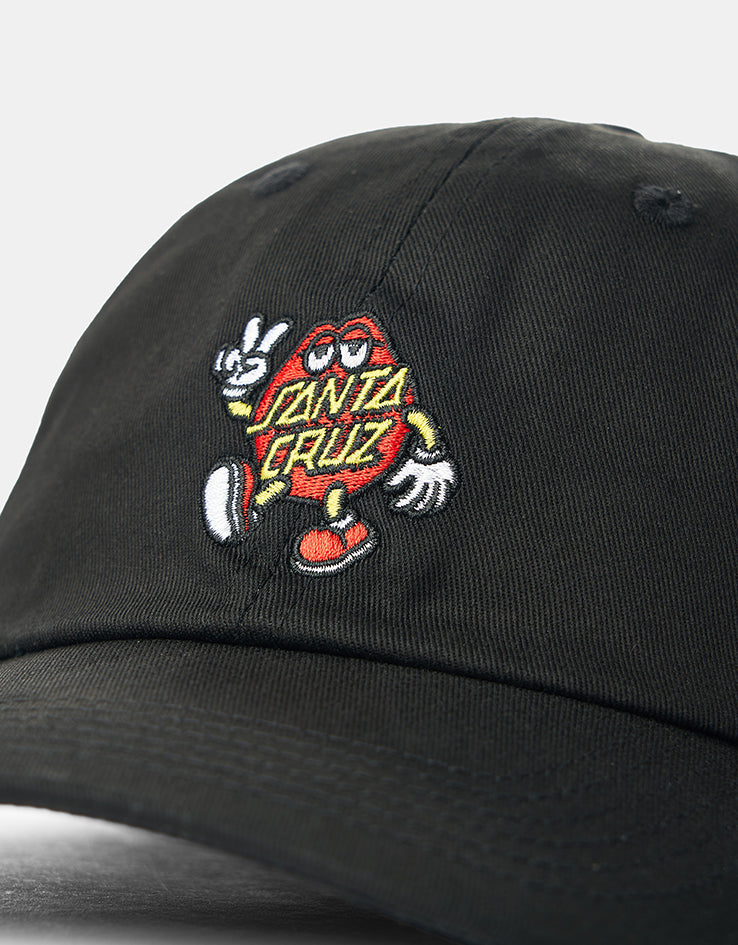 Santa Cruz Dot Guy 6 Panel Cap - Black