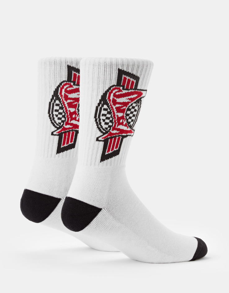 Vans Pulver Crew Socks - White