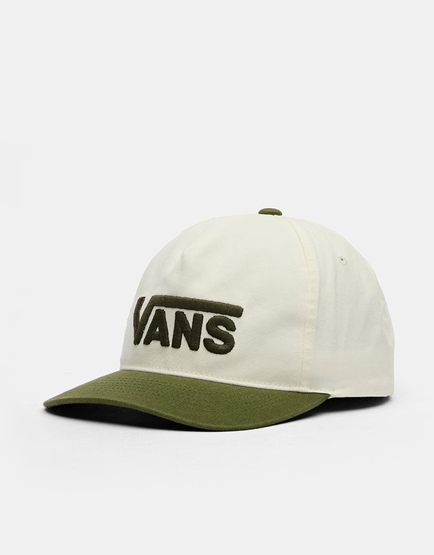 Vans Drop V Logo Snapback Cap - Green Balsam