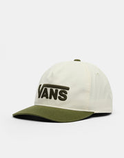 Vans Drop V Logo Snapback Cap - Green Balsam
