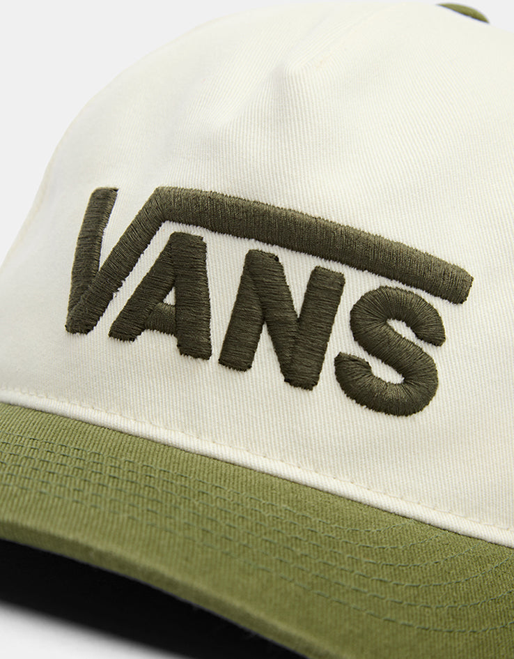 Vans Drop V Logo Snapback Cap - Green Balsam