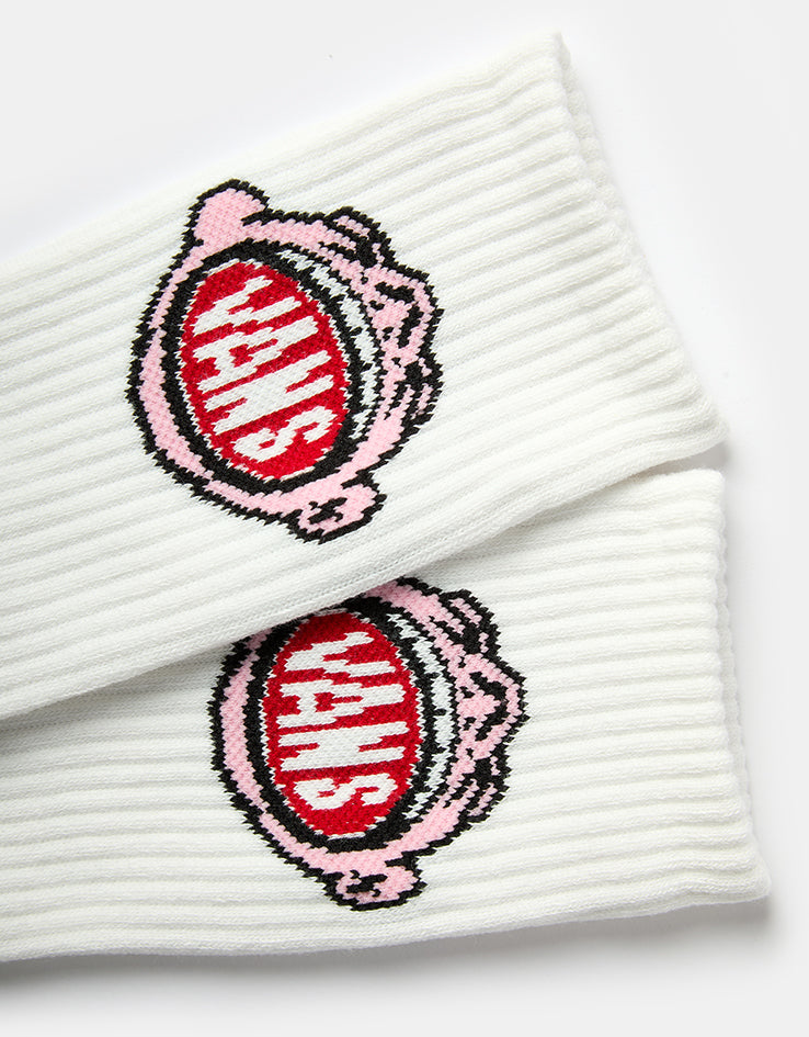 Vans Aldezo Crew Socks - White