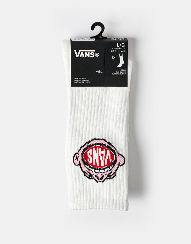 Vans Aldezo Crew Socks - White