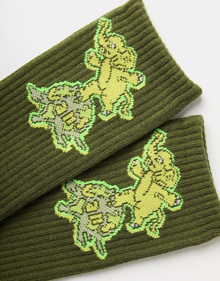 Vans Aldezo Crew Socks - Green Balsam