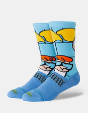 Stance x Cartoon Network Dexters Crew Socks - Blue