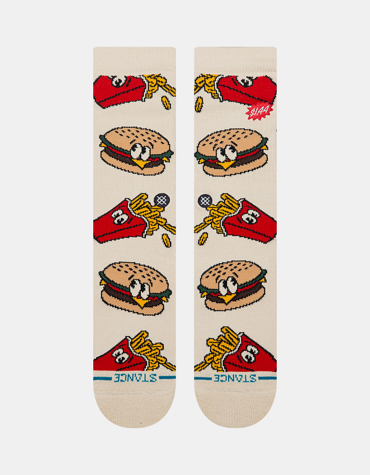 Stance Combo Meal Crew Socks - Tan