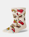 Stance Combo Meal Crew Socks - Tan