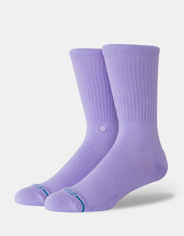 Stance Icon Crew Socks - Neon Purple