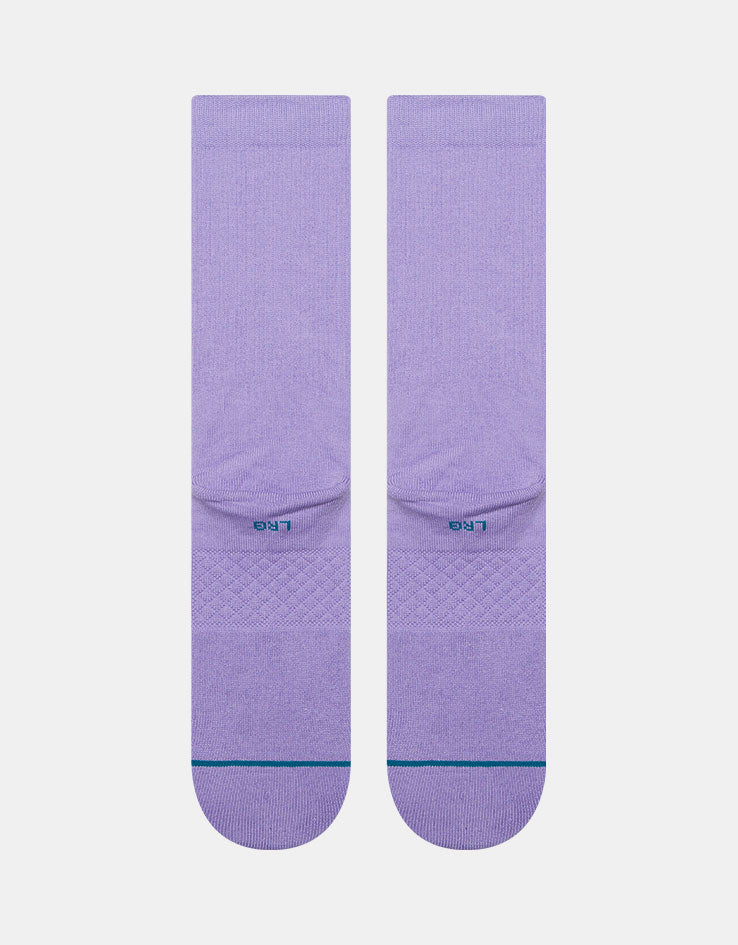 Stance Icon Crew Socks - Neon Purple