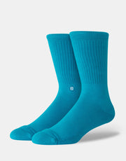Stance Icon Crew Socks - Teal Blue