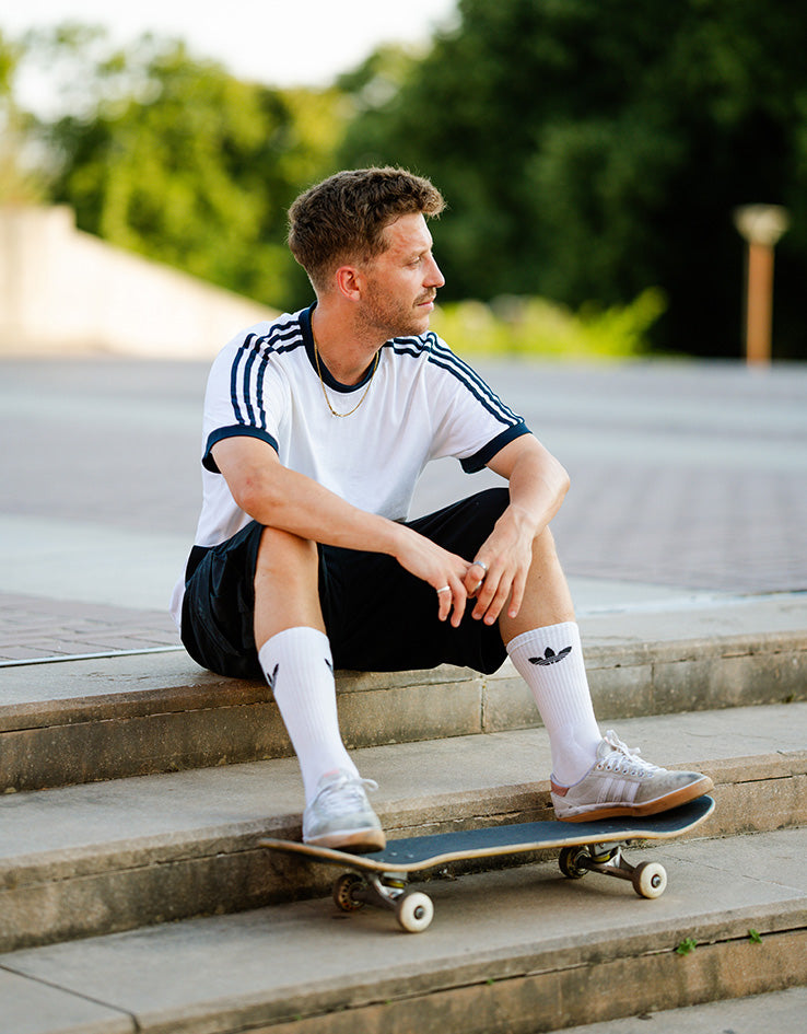 adidas FSBS Ringer T-Shirt - White/Aurora Ink