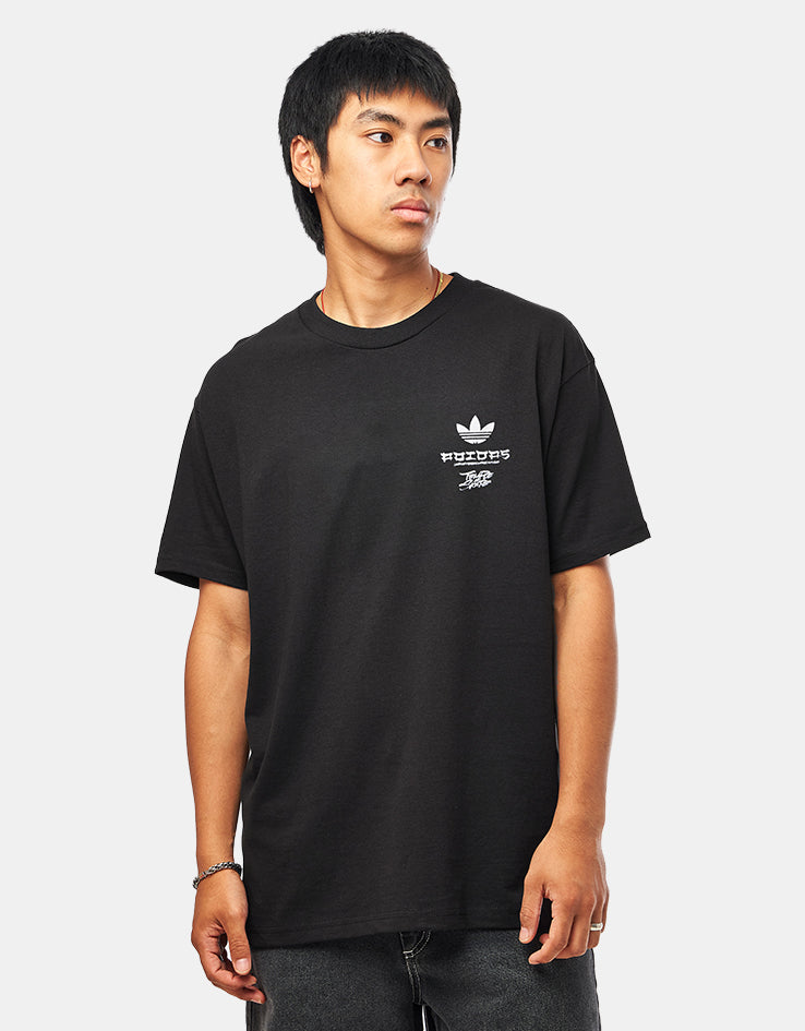 adidas TOS Crane T-Shirt - Black/White