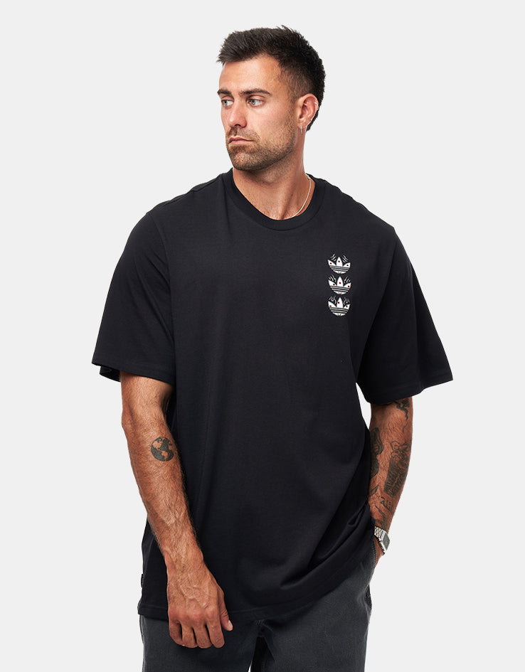 adidas TOS Curb T-Shirt - Black/Multi