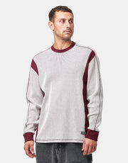 adidas FSBS Waffle L/S T-Shirt - White/Shadow Red