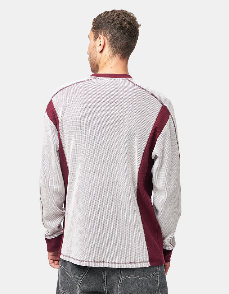 adidas FSBS Waffle L/S T-Shirt - White/Shadow Red